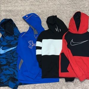 SOLD. Bundle of 4 Boys Hoodies